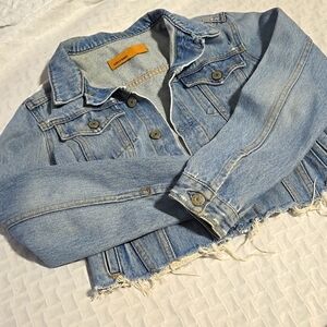 GRLFRND Cara Cropped Denim Jacket XS